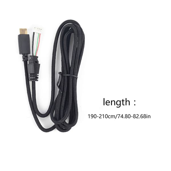 USB C Hovedtelefonkabelledning DIY Udskiftningsledning til ROG Delta/ Delta S Black