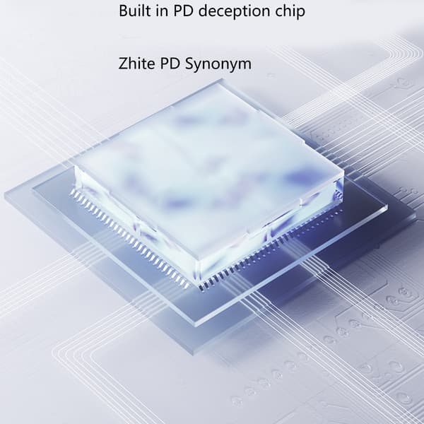 USB C hun til 2 hurtigopladningsadapter i aluminiumslegering til MacBook Pro
