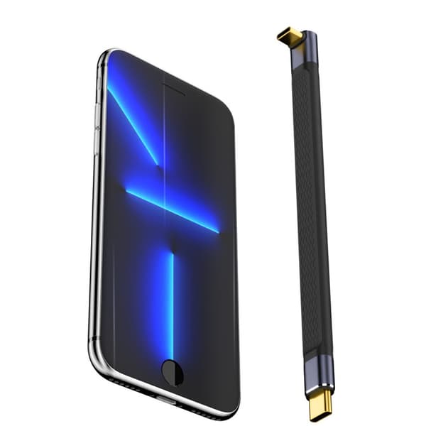 USB C Kort Kabel 240W Hurtiglading 40Gbps Overføring Silikonledning 13CM null - 5