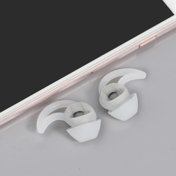 Silikon In-Ear Hodetelefoner Øreputer for QC20 QC30 Ørekrok Støyisolasjon White