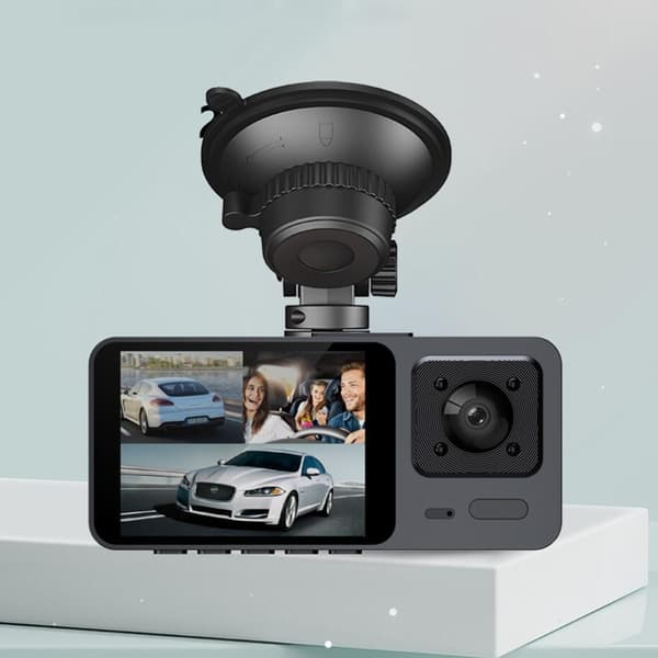 Dashcam Videobandspelare Parkeringsövervakning Fram och Bak Dashcam null - Three records