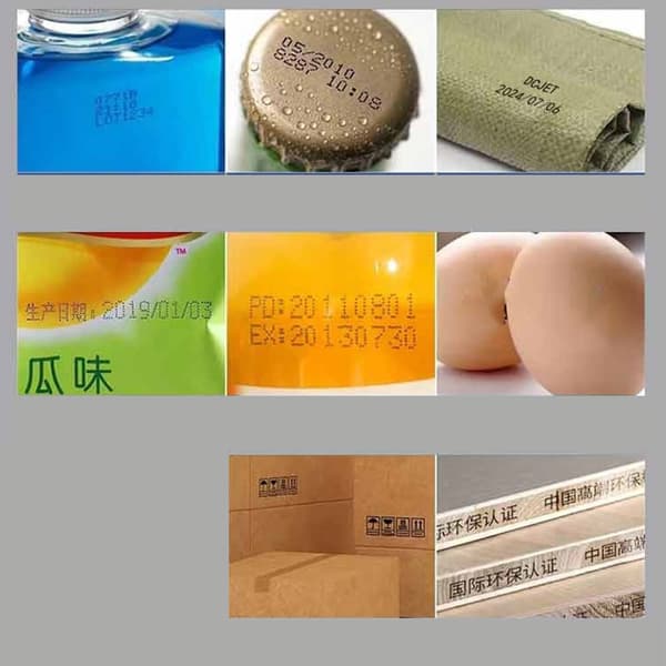 Håndholdte Inkjetprintere 12,7 mm BarBatchCode Dato Nummer Logoer Udløbsdato Etiket Jet Inkjetprintere Blue