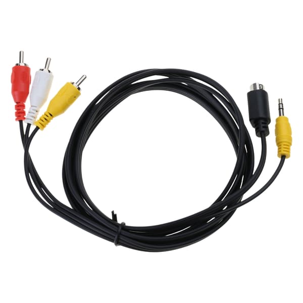 4-Pin S-Video til 3RCA Hanstik Videoadapter Tilslutningskabel Videoadapter