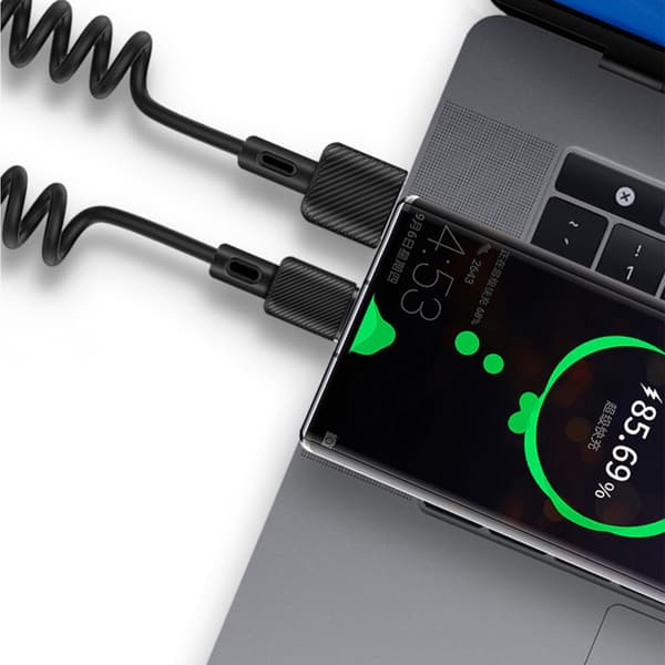 Skalerbart USB til USB C-kabel Hurtigopladningskabel Datakabel Han til Han-stik Ledning til Tablets Telefoner Laptops 1m