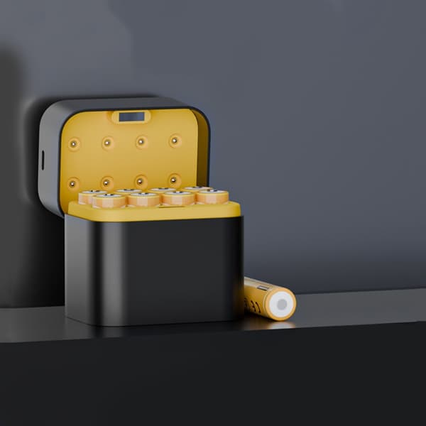 Oppladbare 2A Litiumbatterier Hurtiglader IP68 Vanntett null - Separate charger
