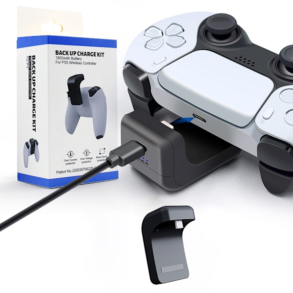 Laddningsbart Spelkontrollbatteripaket För Gamepad Extern Ryggklämma