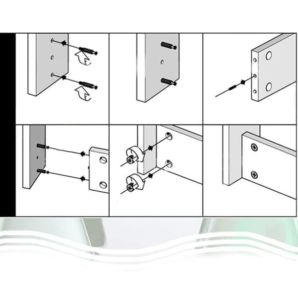 3 i 1 Jern Excentrisk Hjul Hardware Fixer Stik Sæt til Nem Montering No. 40