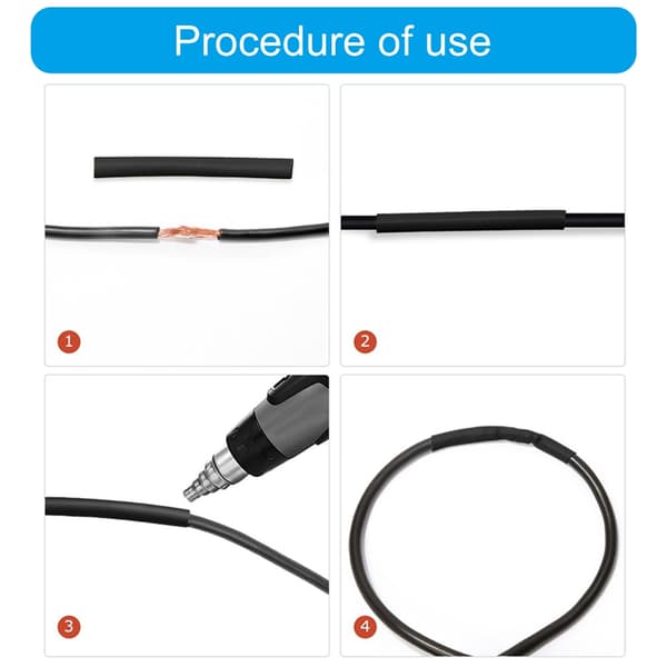 Wire Protector Sleeve Kit Varmekrympeslange i flere størrelser for forbedringer 2