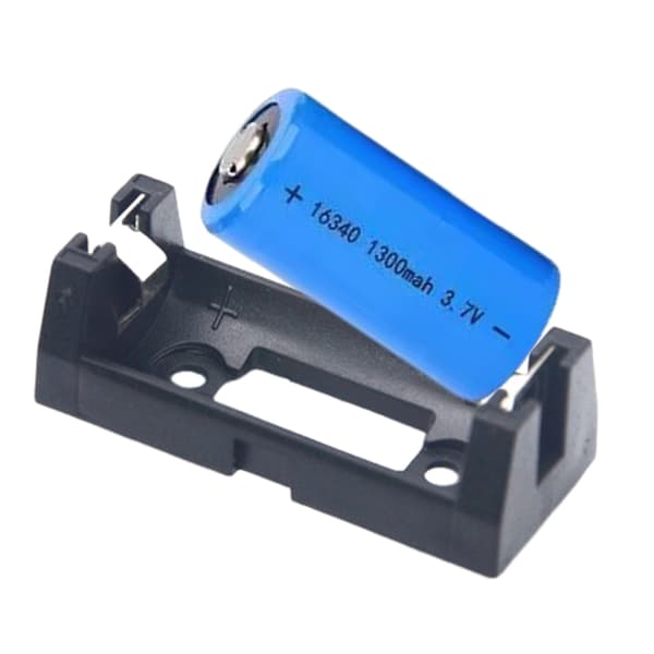 2 STK CR123A 16340 LIR123A Batteriholder 3V Opbevaringsboks til PCB Loddemontering
