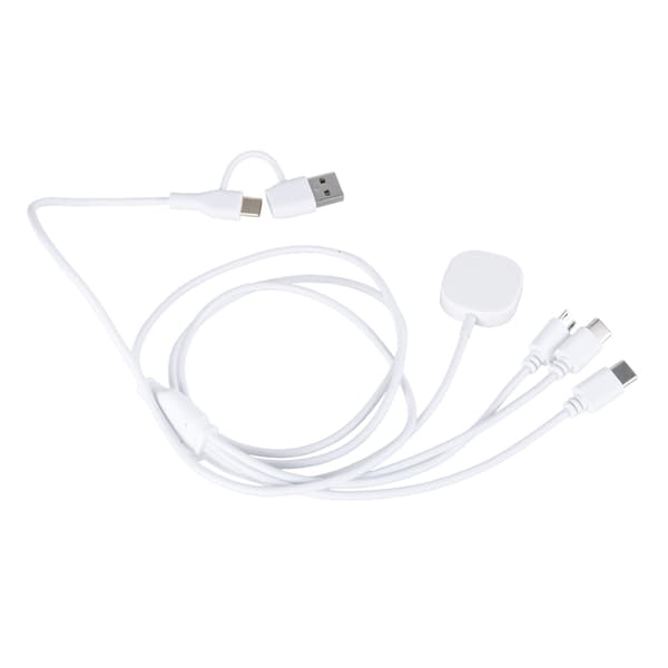 4 i 1 USB C Oplader Multi Opladerkabel til Elektroniske Gadgets, Multiports Strømkabel Ur Oplader Elektronisk Oplader