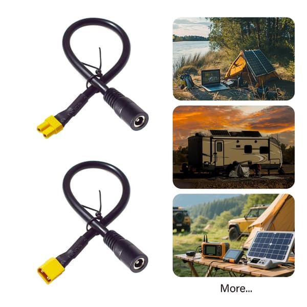 XT30 han til DC5521 hun strømkabel til Fatshark Skyzone videobriller 25cm - XT30 males