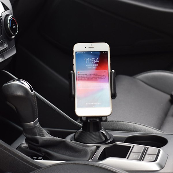 Universell bilhållare för mobiltelefoner, kopphållare, stativ, 360° rotation, justerbar mobiltelefonhållare, telefonstöd