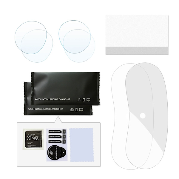 1 Set Skärmskydd Utformat för Pico 4 VR-glasögon Anti-bubbla Klar Film Transparent Skyddande Skärmskydd