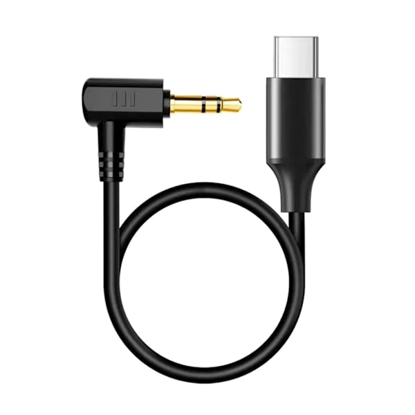 7,87 tum USB-C till 3,5 mm Aux-kabel Mikrofonkabel för Action 2/3/4 Sportkameror
