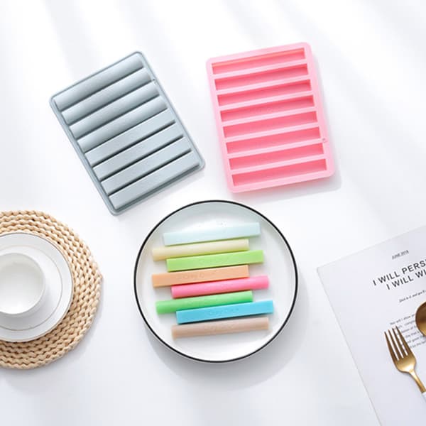 DIY bageforme 3D-pind halvcylindrisk formet til bagning af chokolademousse Blue