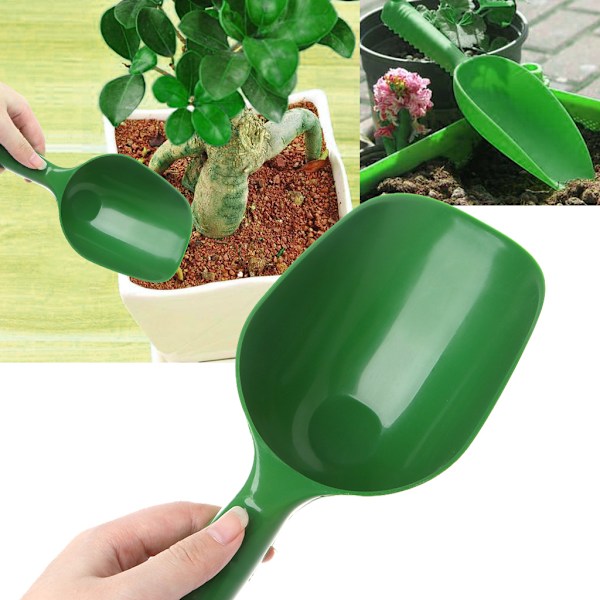 Trädgårdsskopa Multifunktionell Jord Plast Spade Skopor Gräva Verktyg Odling
