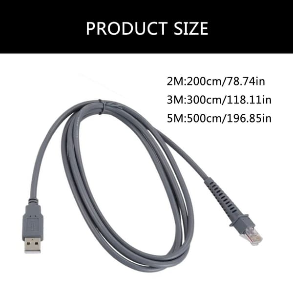 USB A til RJ45 Kabel Hurtig og Nøjagtig Dataindsamling til Datalogic CAB4120 CAB4120 QD2130 Problemfri Tilslutning 3m