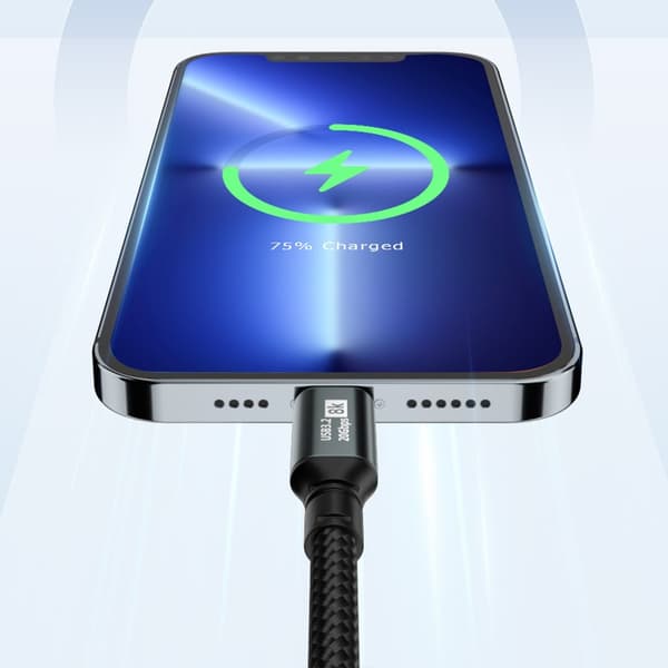 100W Laddningskabel Typ C 3.2 med 20Gbps Dataöverföring 1m