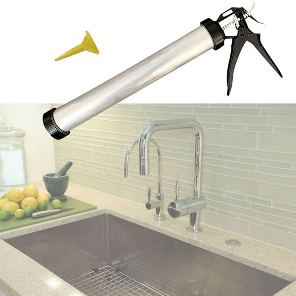 SolidWork Professional Full Metal Struktur Handspruta för Fogmassa med Stark Tryckförhållande 400-600ML för Tublim