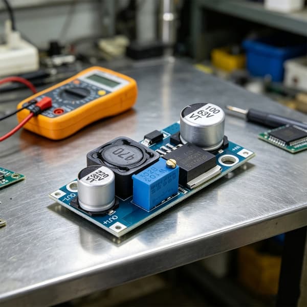 Effektive justerbare buck-omformere for LED-belysning og elektronisk prototyping