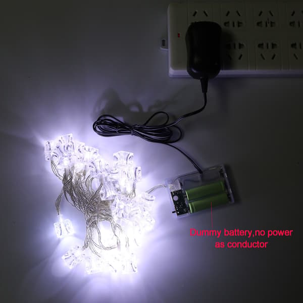 AA batterieliminator justerbart kabel til LED-lys EU-drevet ledning