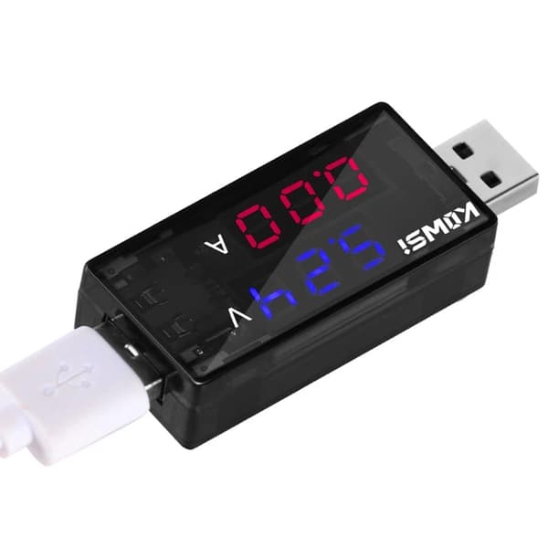 KWS-11VA Dobbel USB Strøm Spenning Lading Detektor Tester Batteri Voltmeter
