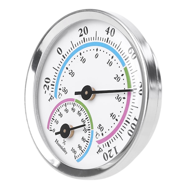 Inomhus- och utomhus-termometer hygrometer 2 i 1 Temperaturfuktighetsmätare Analog hygrometer för inomhuskontor hem rum