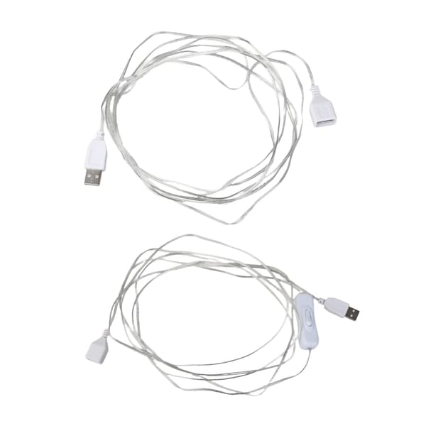 USB Forlængerkabel Han til Hun Stikledning til USB Ventilator Loftventilator USB Lys Opladerkabel null - No switch