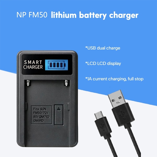 USB-kamera batteriladdare med statusindikator för CCDTRV308, CCDTRV138, CCDTRV328,