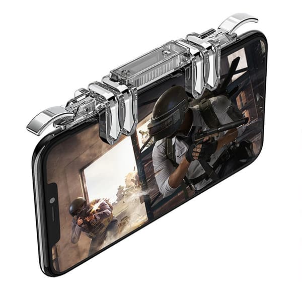 Metallisk Mobil Trigger Spelkontroll Spelkontroll för Smartphone Eldknapp Syfte för Nyckel Joystick