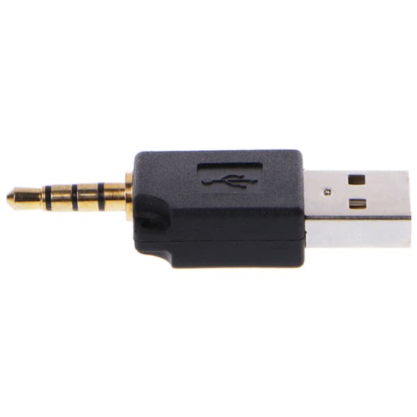 3,5 mm til USB 2.0 Han Aux Ekstra Adapter Til Apple til iPod til Shuffle 1. 2