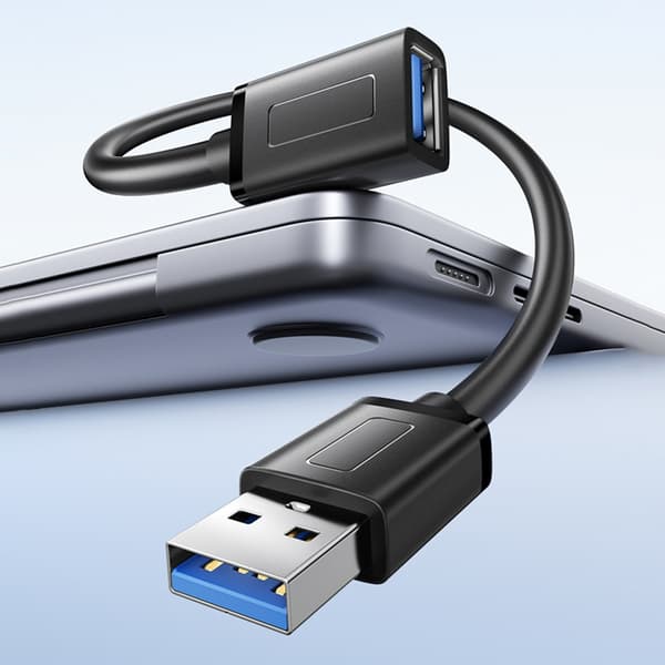 USB3.0 forlængerkabel han til hun dataoverførsel til mus, tilbehør til bærbar computer 50cm - 127