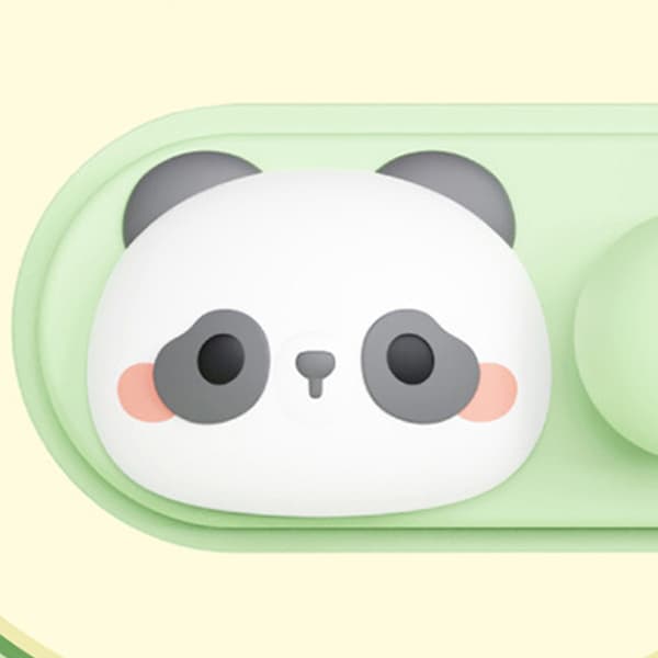 Søt Panda Selvklebende Skrivebordskabelklips Ledningsorganiseringsholder null - B