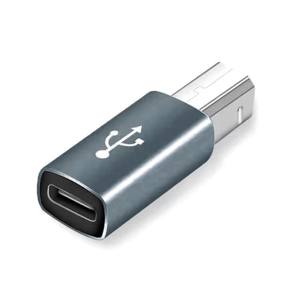 USB C Hun til USB Firkantet Han Adapter Type C til USB Oplader Konverter USB null - Straight black