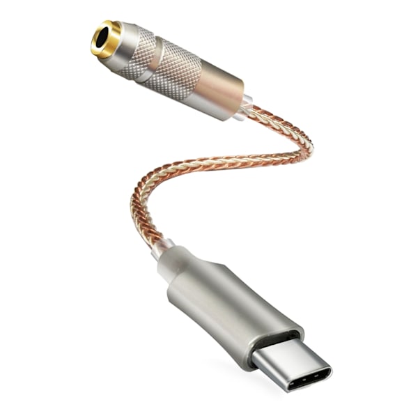 USB-C till 3,5 mm Adapter TPC Digital Ljudavkodning Hörlursförstärkare