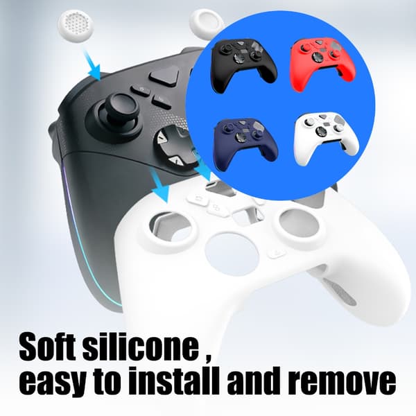 Skyddsfodral Skal Gaming Controller Silikonöverdrag för ROG Raikiri II Blue