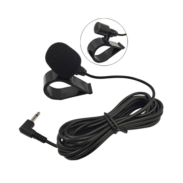 Uppgraderad bilmikrofon med 3m/9,8ft kabel Plug & Play - Stereo extern bilmikrofon