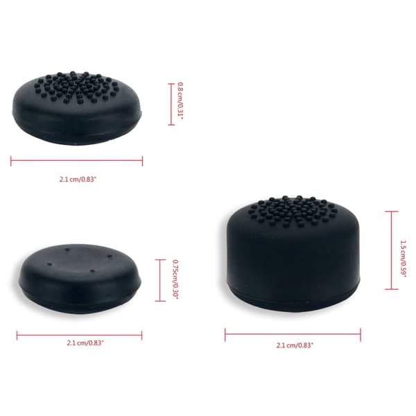 8 st Controller Tumgummi Stick Grip Cover för Spelkontroller