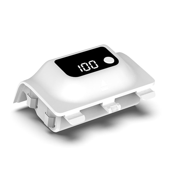 Hög Effektivitet Uppladdningsbart Batteripaket För XBS/XBX Gamepad, 1400mAh, Lättläst LED-Skärm White
