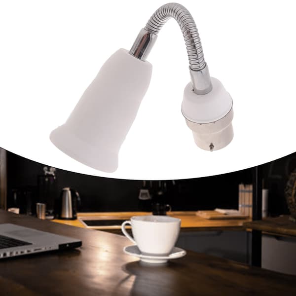 B22 - E27 -jatkoadapteri, 360 astetta säädettävä LED-lampun kanta 30cm