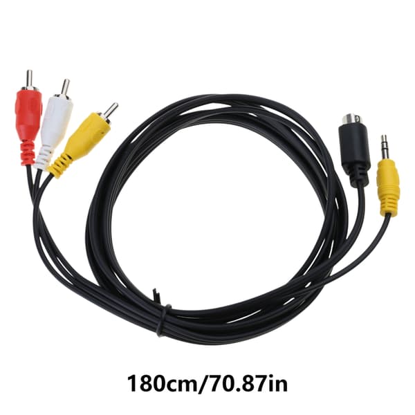 4-Pin S-Video til 3RCA Hanstik Videoadapter Tilslutningskabel Videoadapter