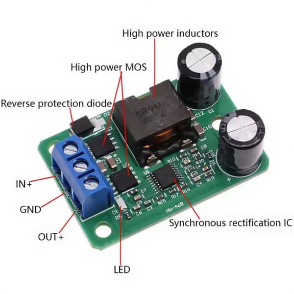 24V 12V til 5V 5A Step Down Konverter Modul Konverter til Elektroniske Projekter