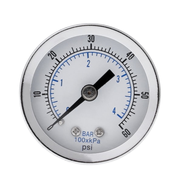 Vakuumtrycksmätare 0-60 PSI 1/8" NPT-kompressor 1,5" bottenanslutningsmonitor