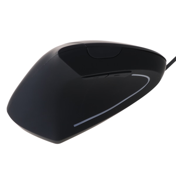 Svart 2.4GHz Mus Vänsterhänt Ergonomisk Vertikal Mus för Dator Laptop PC Rechargeable