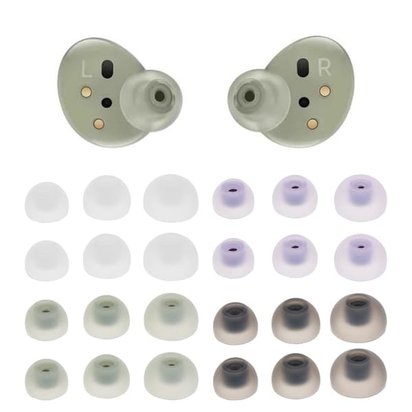 3 Par Erstatningsørepropper Silikon Øreputer Øreplugger for SM-R177 Galaxy Buds2 Green