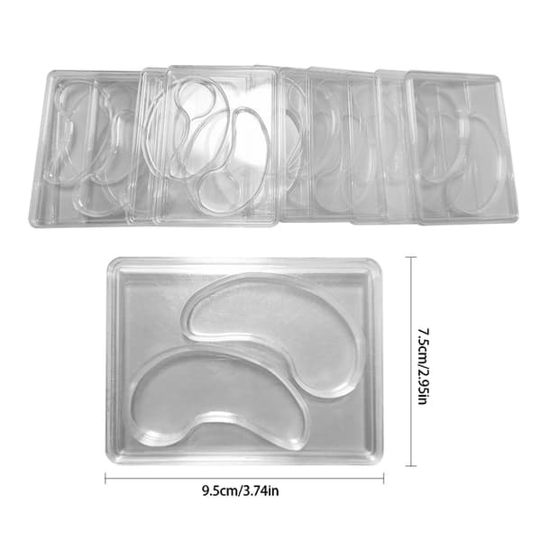 12/25 stk. skabeloner til øjenlapper i plast til brugerdefinerede hudplejekreationer null - 25 tablets