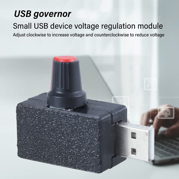 USB-ventilator trinløs hastighedsregulator, 5V strømregulator med skiftende ventilatorhastighedsstyring til køleenheder