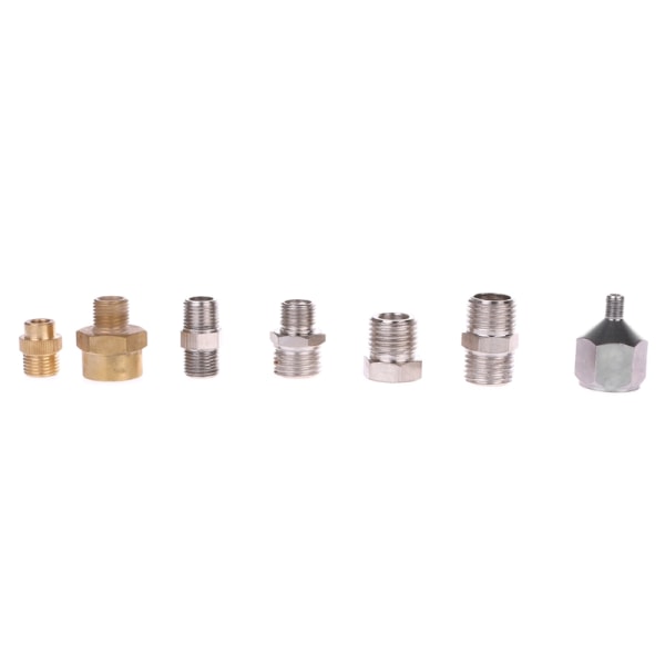 7 Styck/ Set Airbrush Adapter Kit Anslutningsdon för kompressor & sprutpistolslang