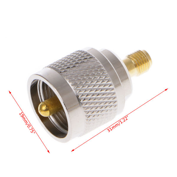 SMA Hon till UHF Han PL259 PL259 Koppling RF Koax Koaxial Adapter