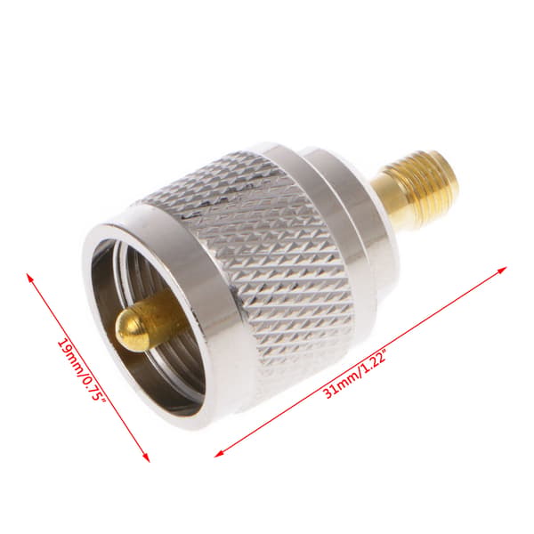 SMA hunport til UHF PL259 hanstik adapter testadapter